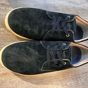 Florsheim Black Suede Men's Shoes with Tan Sole 9.5